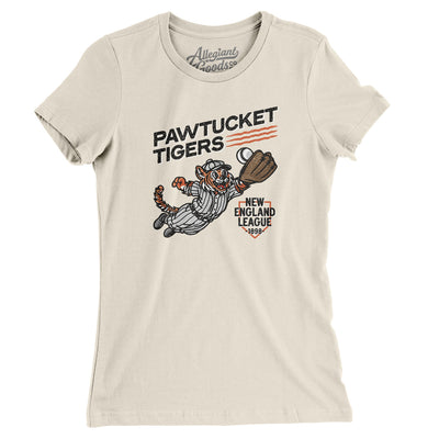 Pawtucket Tigers Women's T-Shirt-Natural-Allegiant Goods Co. Vintage Sports Apparel