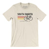 South Dakota Cycling Men/Unisex T-Shirt-Natural-Allegiant Goods Co. Vintage Sports Apparel