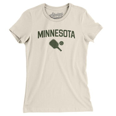 Minnesota Pickleball Women's T-Shirt-Natural-Allegiant Goods Co. Vintage Sports Apparel