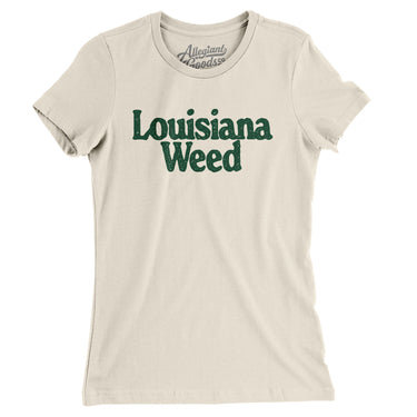 Louisiana Weed Women's T-Shirt-Natural-Allegiant Goods Co. Vintage Sports Apparel