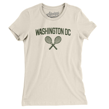 Washington Dc Tennis Women's T-Shirt-Natural-Allegiant Goods Co. Vintage Sports Apparel
