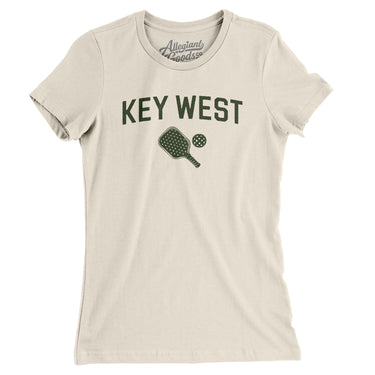 Key West Pickleball Women's T-Shirt-Natural-Allegiant Goods Co. Vintage Sports Apparel
