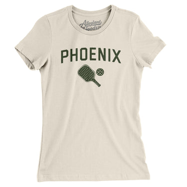 Phoenix Pickleball Women's T-Shirt-Natural-Allegiant Goods Co. Vintage Sports Apparel
