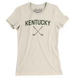 Kentucky Golf Women's T-Shirt-Natural-Allegiant Goods Co. Vintage Sports Apparel