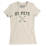 St. Pete Golf Women's T-Shirt-Natural-Allegiant Goods Co. Vintage Sports Apparel