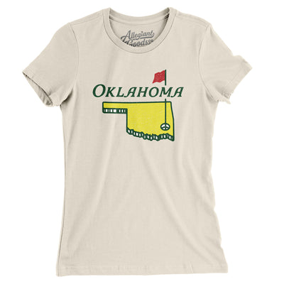 Oklahoma Golf Women's T-Shirt-Natural-Allegiant Goods Co. Vintage Sports Apparel