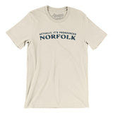 Actually It's Pronounced Norfolk Men/Unisex T-Shirt-Natural-Allegiant Goods Co. Vintage Sports Apparel