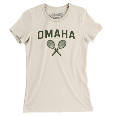 Omaha Tennis Women's T-Shirt-Natural-Allegiant Goods Co. Vintage Sports Apparel