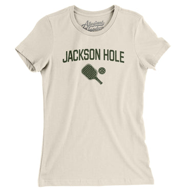 Jackson Hole Pickleball Women's T-Shirt-Natural-Allegiant Goods Co. Vintage Sports Apparel
