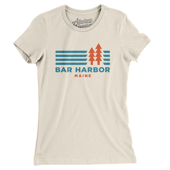 Bar Harbor Maine Women's T-Shirt-Natural-Allegiant Goods Co. Vintage Sports Apparel