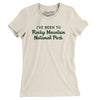 I've Been To Rocky Mountain National Park Women's T-Shirt-Natural-Allegiant Goods Co. Vintage Sports Apparel