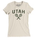Utah Tennis Women's T-Shirt-Natural-Allegiant Goods Co. Vintage Sports Apparel