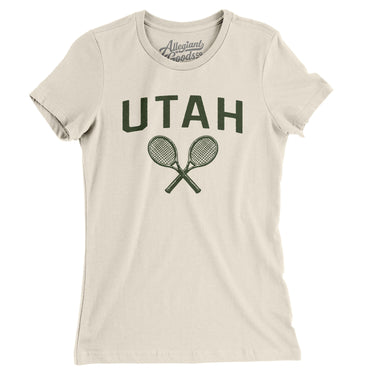 Utah Tennis Women's T-Shirt-Natural-Allegiant Goods Co. Vintage Sports Apparel