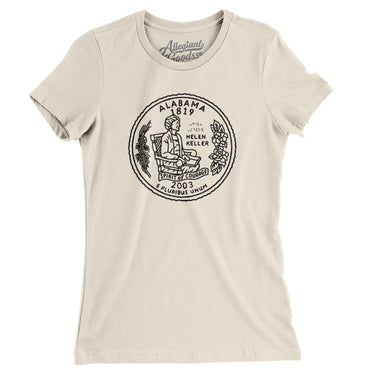 Alabama State Quarter Women's T-Shirt-Allegiant Goods Co. Vintage Sports Apparel