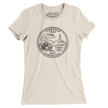 Nebraska State Quarter Women's T-Shirt-Allegiant Goods Co. Vintage Sports Apparel