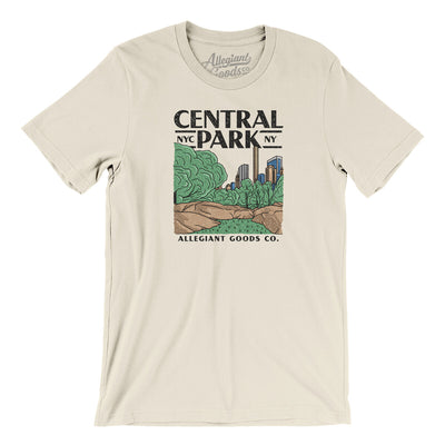 Central Park Men/Unisex T-Shirt-Natural-Allegiant Goods Co. Vintage Sports Apparel