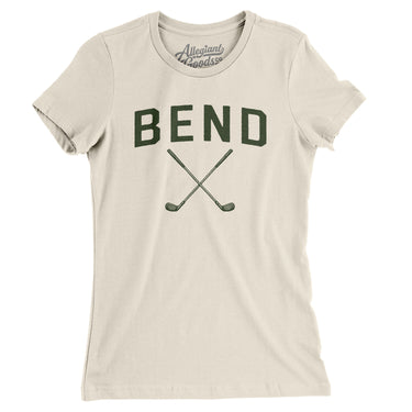 Bend Golf Women's T-Shirt-Natural-Allegiant Goods Co. Vintage Sports Apparel