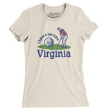 I Have A Tee Time In Virginia Women's T-Shirt-Natural-Allegiant Goods Co. Vintage Sports Apparel