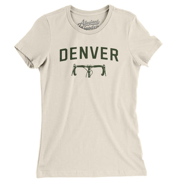 Denver Cycling Women's T-Shirt-Natural-Allegiant Goods Co. Vintage Sports Apparel