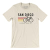 San Diego Cycling Men/Unisex T-Shirt-Natural-Allegiant Goods Co. Vintage Sports Apparel