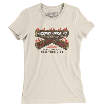 Hickory House Ny Women's T-Shirt-Natural-Allegiant Goods Co. Vintage Sports Apparel