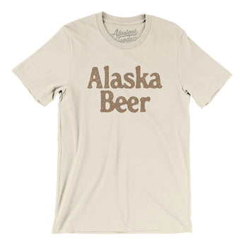 Alaska Beer Men/Unisex T-Shirt-Natural-Allegiant Goods Co. Vintage Sports Apparel