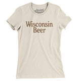 Wisconsin Beer Women's T-Shirt-Natural-Allegiant Goods Co. Vintage Sports Apparel