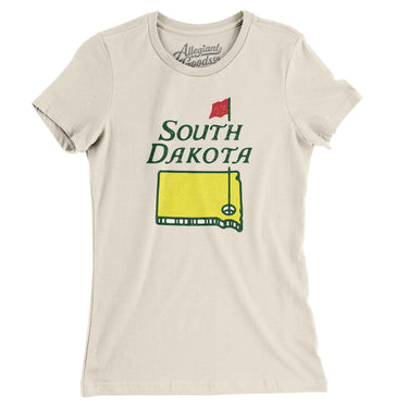 South Dakota Golf Women's T-Shirt-Natural-Allegiant Goods Co. Vintage Sports Apparel