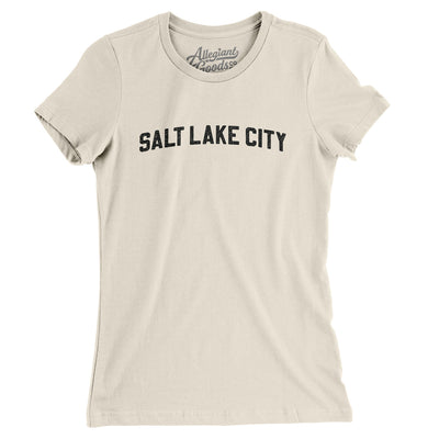 Salt Lake City Varsity Women's T-Shirt-Natural-Allegiant Goods Co. Vintage Sports Apparel