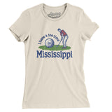 I Have A Tee Time In Mississippi Women's T-Shirt-Natural-Allegiant Goods Co. Vintage Sports Apparel