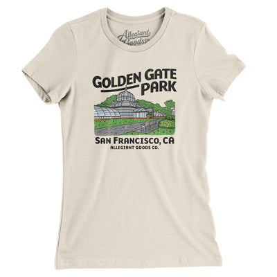 Golden Gate Park Women's T-Shirt-Natural-Allegiant Goods Co. Vintage Sports Apparel