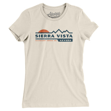 Sierra Vista Mountain Sunset Women's T-Shirt-Natural-Allegiant Goods Co. Vintage Sports Apparel
