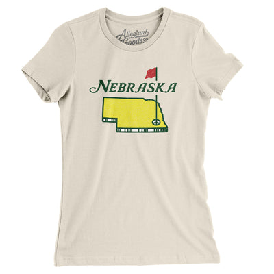 Nebraska Golf Women's T-Shirt-Natural-Allegiant Goods Co. Vintage Sports Apparel