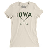 Iowa Golf Women's T-Shirt-Natural-Allegiant Goods Co. Vintage Sports Apparel