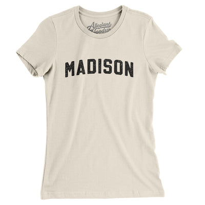 Madison Varsity Women's T-Shirt-Natural-Allegiant Goods Co. Vintage Sports Apparel