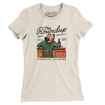 The Roundup Evergreen Colorado Women's T-Shirt-Natural-Allegiant Goods Co. Vintage Sports Apparel