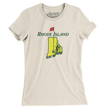 Rhode Island Golf Women's T-Shirt-Natural-Allegiant Goods Co. Vintage Sports Apparel