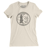 Massachusetts State Quarter Women's T-Shirt-Allegiant Goods Co. Vintage Sports Apparel