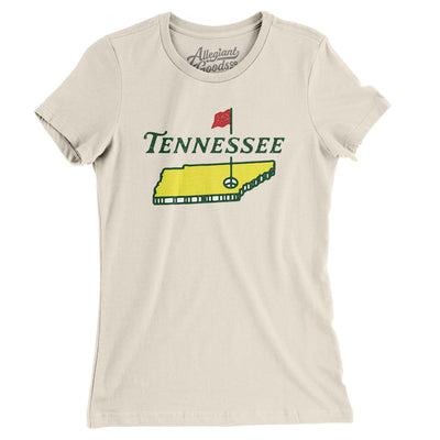 Tennessee Golf Women's T-Shirt-Natural-Allegiant Goods Co. Vintage Sports Apparel