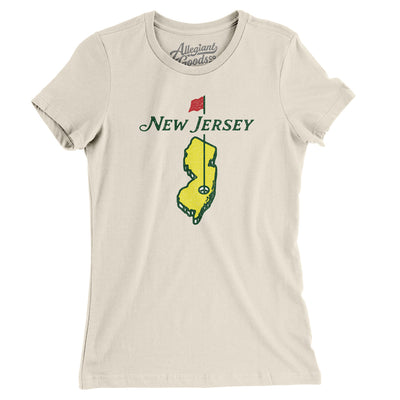 New Jersey Golf Women's T-Shirt-Natural-Allegiant Goods Co. Vintage Sports Apparel