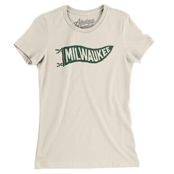 Milwaukee Pennant Women's T-Shirt-Allegiant Goods Co. Vintage Sports Apparel
