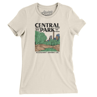 Central Park Women's T-Shirt-Natural-Allegiant Goods Co. Vintage Sports Apparel