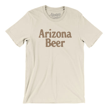 Arizona Beer Men/Unisex T-Shirt-Natural-Allegiant Goods Co. Vintage Sports Apparel