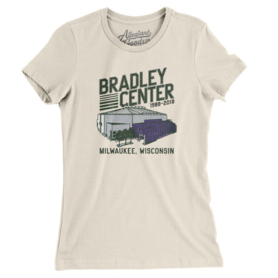 Bradley Center Women's T-Shirt-Natural-Allegiant Goods Co. Vintage Sports Apparel