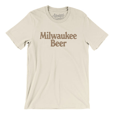 Milwaukee Beer Men/Unisex T-Shirt-Natural-Allegiant Goods Co. Vintage Sports Apparel