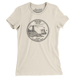Maine State Quarter Women's T-Shirt-Allegiant Goods Co. Vintage Sports Apparel