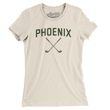 Phoenix Golf Women's T-Shirt-Natural-Allegiant Goods Co. Vintage Sports Apparel