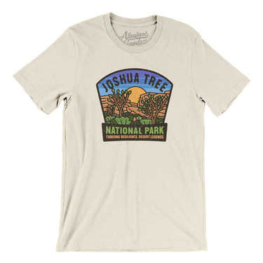 Joshua Tree National Park Badge Men/Unisex T-Shirt-Natural-Allegiant Goods Co. Vintage Sports Apparel