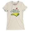 North Carolina Golf Women's T-Shirt-Natural-Allegiant Goods Co. Vintage Sports Apparel