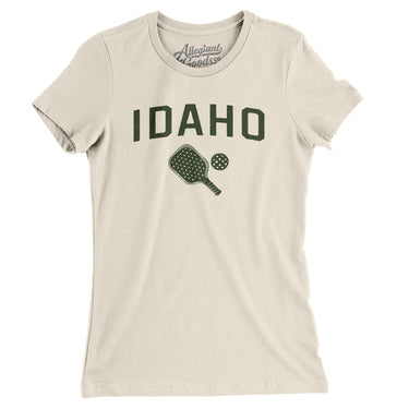 Idaho Pickleball Women's T-Shirt-Natural-Allegiant Goods Co. Vintage Sports Apparel
